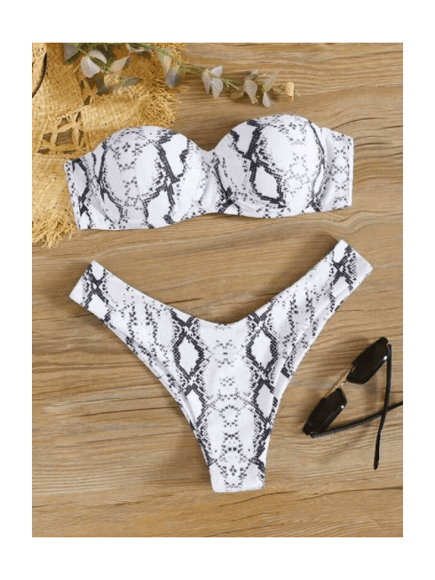 Bañador bikini bandeau push...