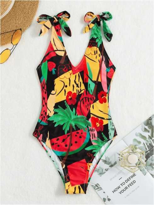 Bañador una pieza de hombro...