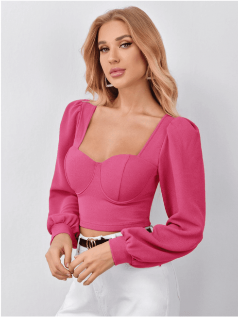 Top corto de manga farol de...