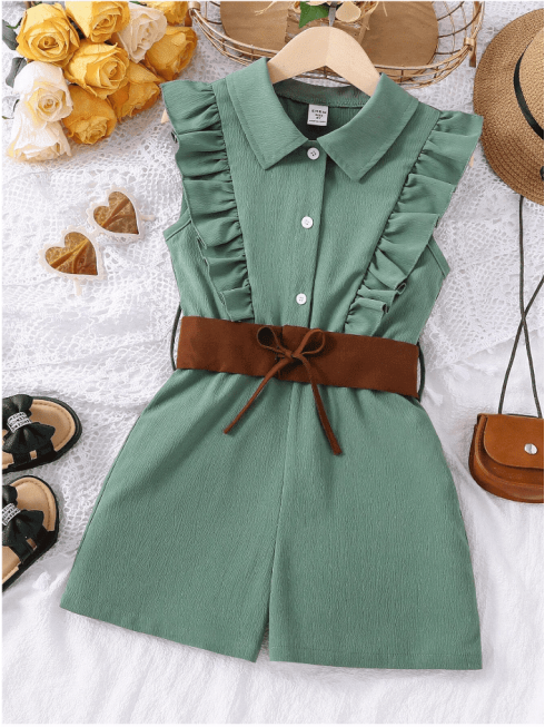 Mono camisero fruncido