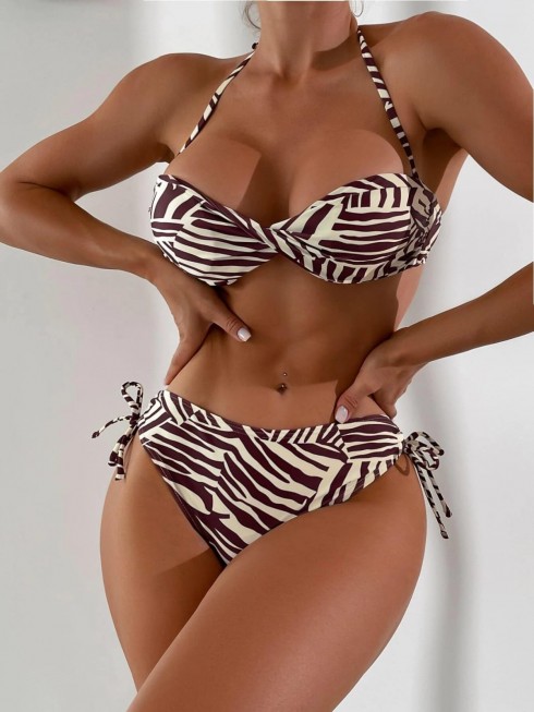 Bikini Animal Print Corte...