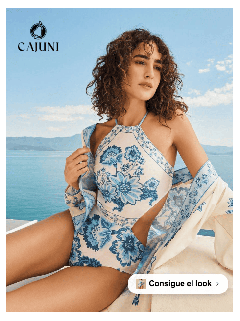 Estampado enterizo sin copa