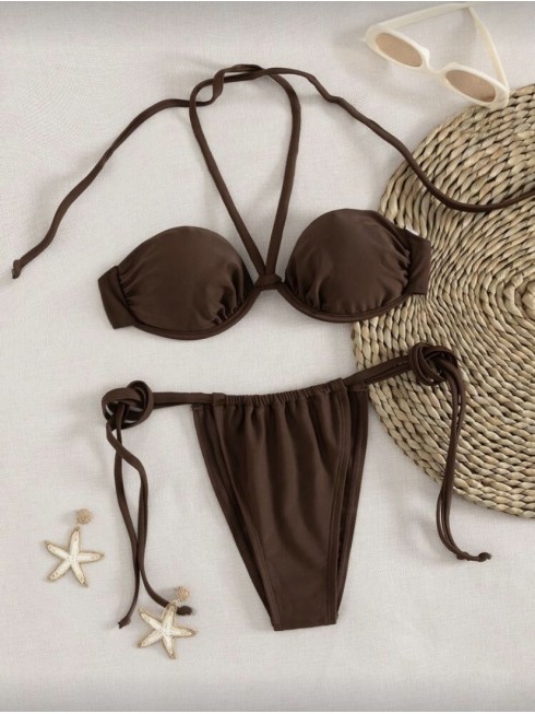 Bikini anudado con soporte...